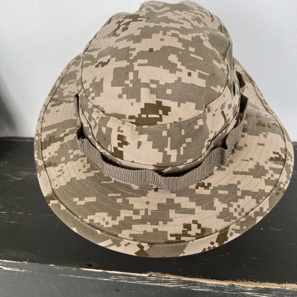 MIL-Type -J-44320 HAT SUN HOT WEATHER VENTED MILITARY TYPE II DESERT 7 3/4 - Picture 5 of 7